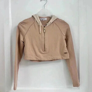 House of CB Nude cropped yoga hoodie